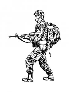 Soldier coloring page 14 - Free printable