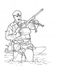 Soldier coloring page 15 - Free printable