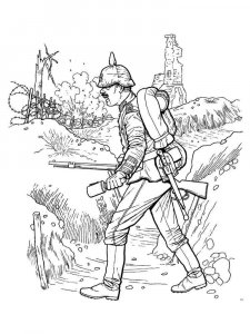 Soldier coloring page 17 - Free printable
