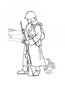 Soldier coloring page 18 - Free printable