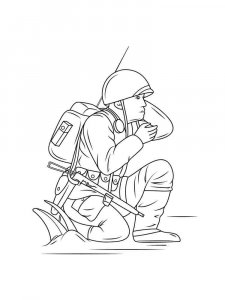 Soldier coloring page 19 - Free printable