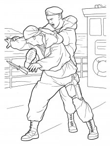 Soldier coloring page 20 - Free printable