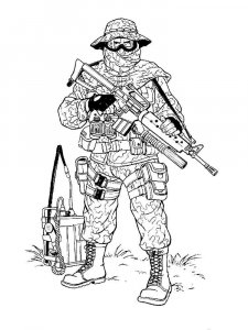 Soldier coloring page 21 - Free printable