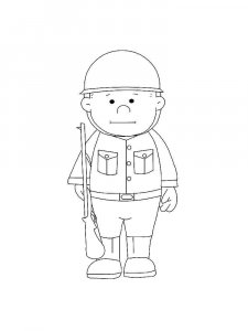 Soldier coloring page 22 - Free printable