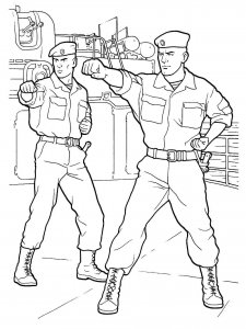 Soldier coloring page 23 - Free printable