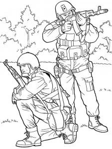 Soldier coloring page 25 - Free printable