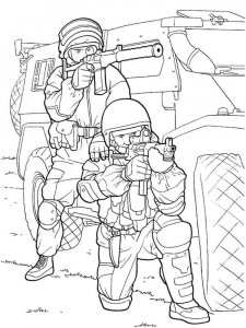 Soldier coloring page 26 - Free printable
