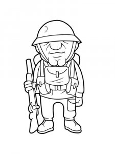 Soldier coloring page 27 - Free printable