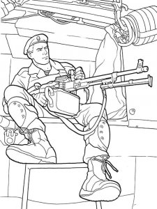 Soldier coloring page 28 - Free printable