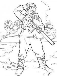 Soldier coloring page 30 - Free printable