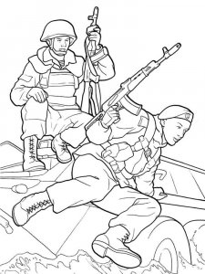 Soldier coloring page 31 - Free printable