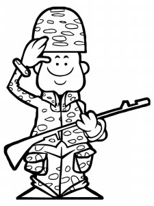 Soldier coloring page 32 - Free printable