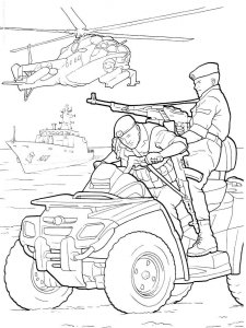 Soldier coloring page 33 - Free printable
