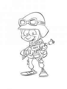 Soldier coloring page 6 - Free printable