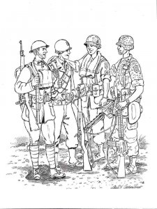 Soldier coloring page 8 - Free printable