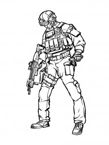 Soldier coloring page 76 - Free printable