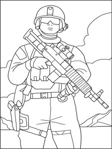 Soldier coloring page 77 - Free printable