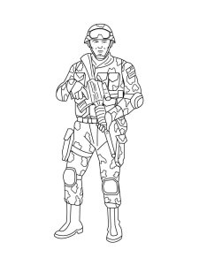 Soldier coloring page 78 - Free printable