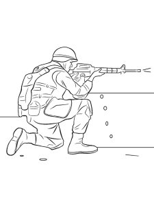 Soldier coloring page 79 - Free printable
