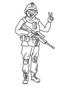 Soldier coloring page 81 - Free printable