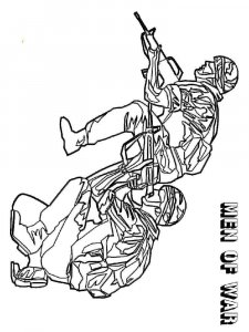 Soldier coloring page 54 - Free printable