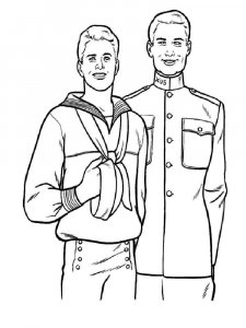 Soldier coloring page 55 - Free printable