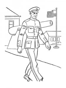 Soldier coloring page 56 - Free printable
