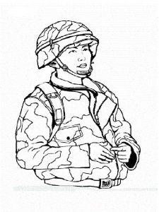 Soldier coloring page 58 - Free printable