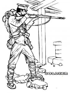 Soldier coloring page 60 - Free printable