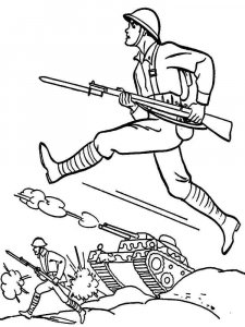 Soldier coloring page 61 - Free printable