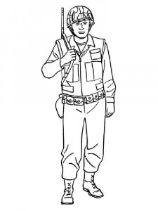 Soldier coloring page 63 - Free printable
