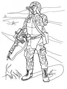 Soldier coloring page 64 - Free printable