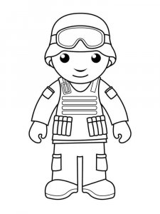 Soldier coloring page 68 - Free printable