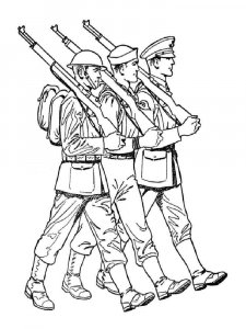 Soldier coloring page 70 - Free printable