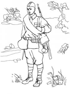 Soldier coloring page 71 - Free printable