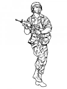Soldier coloring page 75 - Free printable