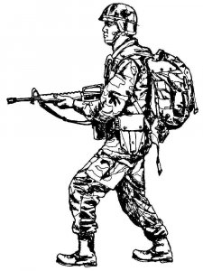 Soldier coloring page 35 - Free printable