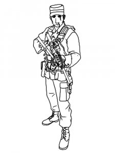 Soldier coloring page 46 - Free printable