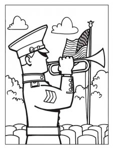 Soldier coloring page 51 - Free printable