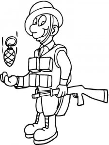 Soldier coloring page 53 - Free printable