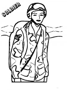 Soldier coloring page 36 - Free printable