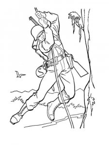 Soldier coloring page 37 - Free printable