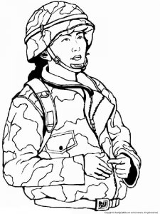 Soldier coloring page 38 - Free printable