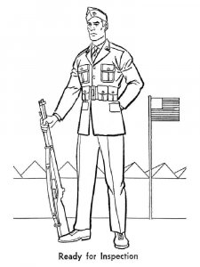 Soldier coloring page 39 - Free printable