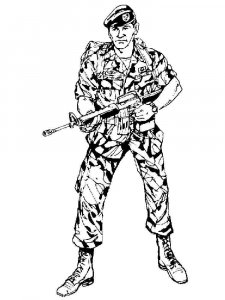Soldier coloring page 41 - Free printable