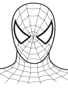 Spiderman head coloring