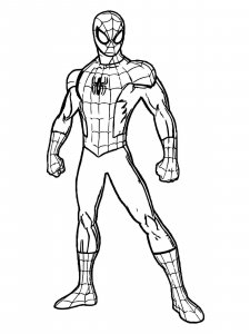 Coloring book strong Spiderman