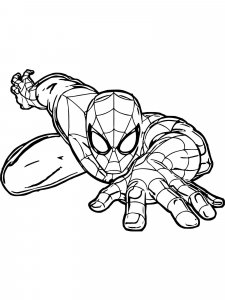 Coloring page spiderman sneaks
