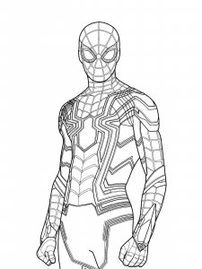 Spiderman coloring for kids