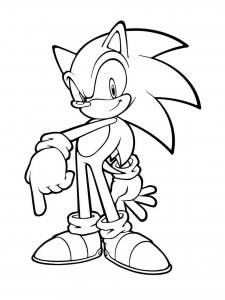 Sonic The Hedgehog coloring page 69 - Free printable